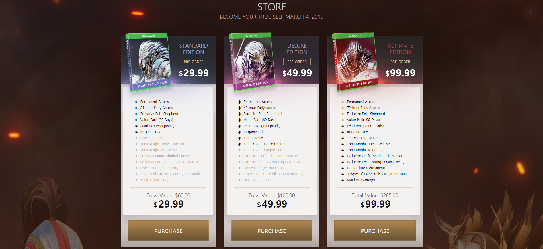 BDO Xbox Release Packages