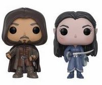 0 Aragorn Arwen 2 Pack The Lord of The Rings Funko pop