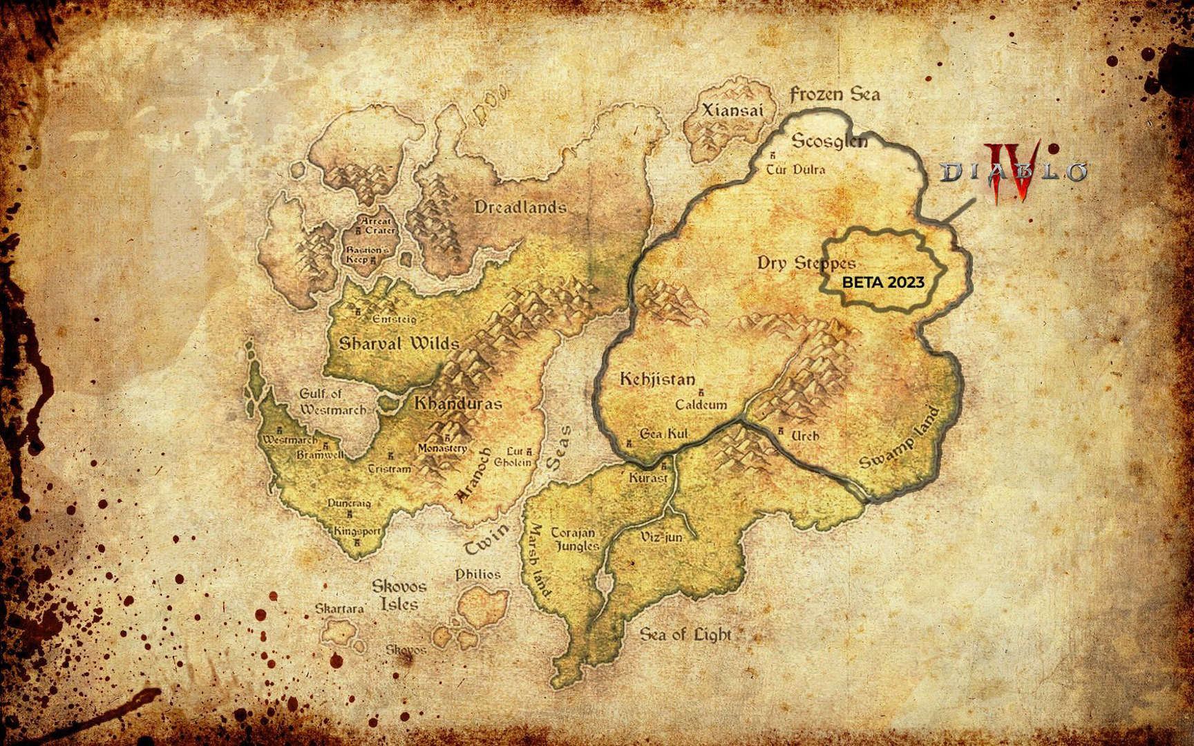 Diablo 4 Complete World Map With Every Region 