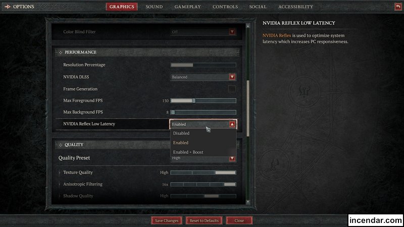 How To enable NVIDIA Reflex in Diablo 4