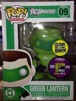 9 Glow Green Lantern SDCC 2010 DC Universe Funko pop
