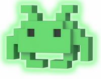 33 Glow Medium Invader Gamestop 1:6 8-Bit Funko pop