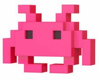 33 Pink Medium Invader Gamestop 1:6 8-Bit Funko pop