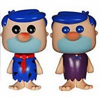 0 Fred and Barney Blue Hair Set The Flintstones Funko pop