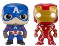 0 Captain America/Iron Man Two Pack Marvel Comics Funko pop