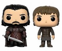 0 on Snow and Bran Stark 2 Pack Set BAM Exclusive Game of Thrones Funko pop
