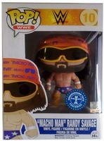 10 Orange Bandana/Purple Trunks Macho Man Randy Savage FYE World Wrestling Entertainment Funko pop