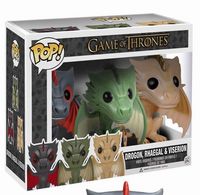 0 Dragon 3 Pack HBO Exclusive Game of Thrones Funko pop