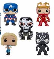 0 5 Pack: Captain America, Iron Man (unmasked), Agent 13, Black Panther & Crossbones  Marvel Comics Funko pop