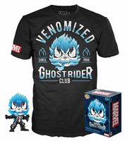 369 Venomized Ghost Rider Glow in the Dark Walmart T Shirt Bundle Marvel Comics Funko pop