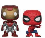 0 Iron Man and Spider Man 2 Pack Target Marvel Comics Funko pop
