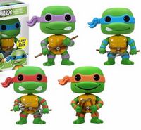 0 Donatello, Raphael, Michelangelo and Leonardo Amazon.com Exclusive Teenage Mutant Ninja Turtles Funko pop