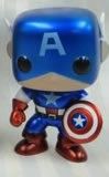 6 Metallic Captain America SDCC Marvel Comics Funko pop
