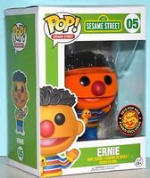 5 Flocked Ernie Sesame Street Funko pop