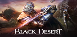 A logo image for Black Desert Online video game.