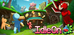 A logo image for IdleOn - the Idle RPG MMO video game.