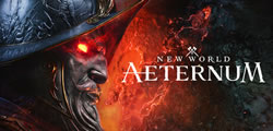 A logo image for New World video game.