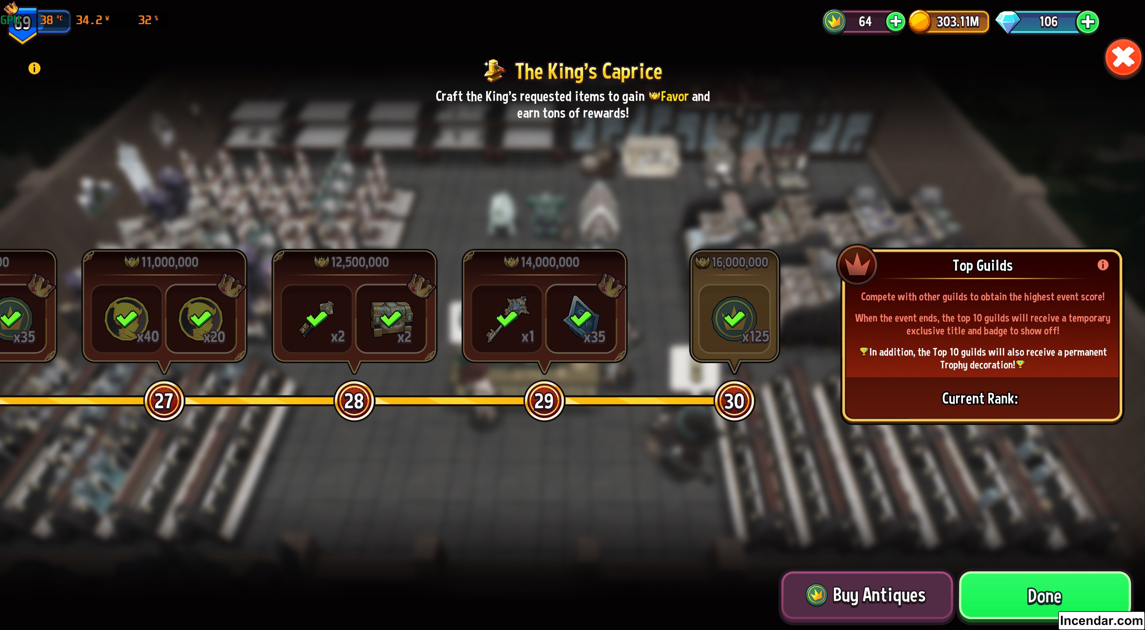 Screenshot 4k Image Shop Titans Game Ranked Maxxed Put The Kings Caprice Event Rewards