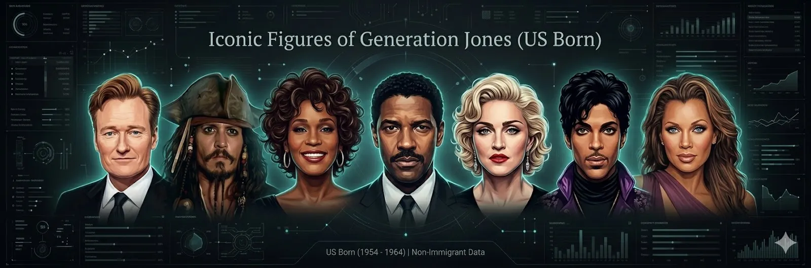 Famous US Born Jones Generation
