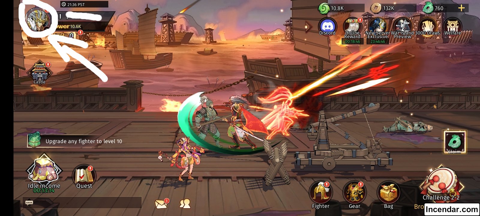 How to redeem Legend of Kingdoms: Idle RPG Game Coupon Codes Step 1. Click on Profile top left