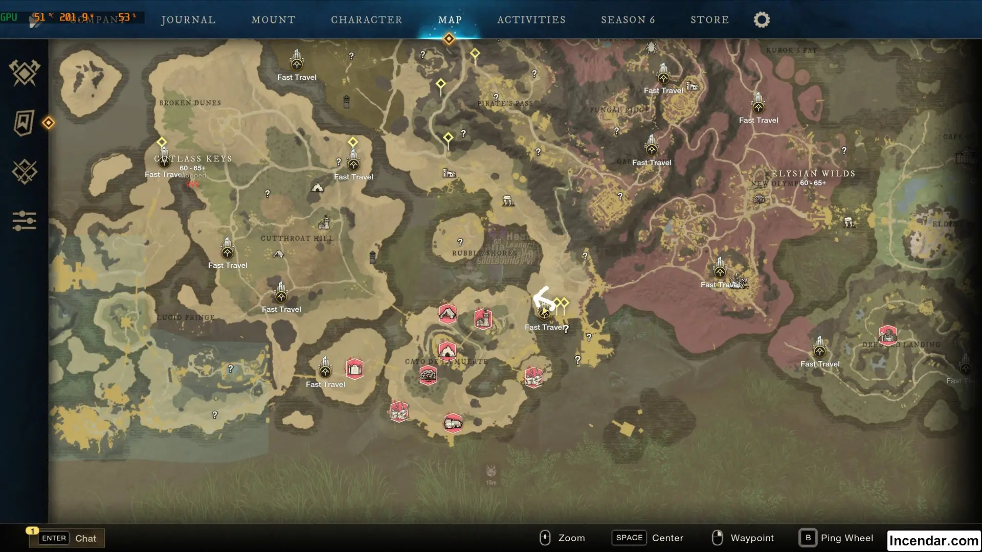  elite chest run world tour guide ck cutless keys doubloons farm 1.webp location in New World