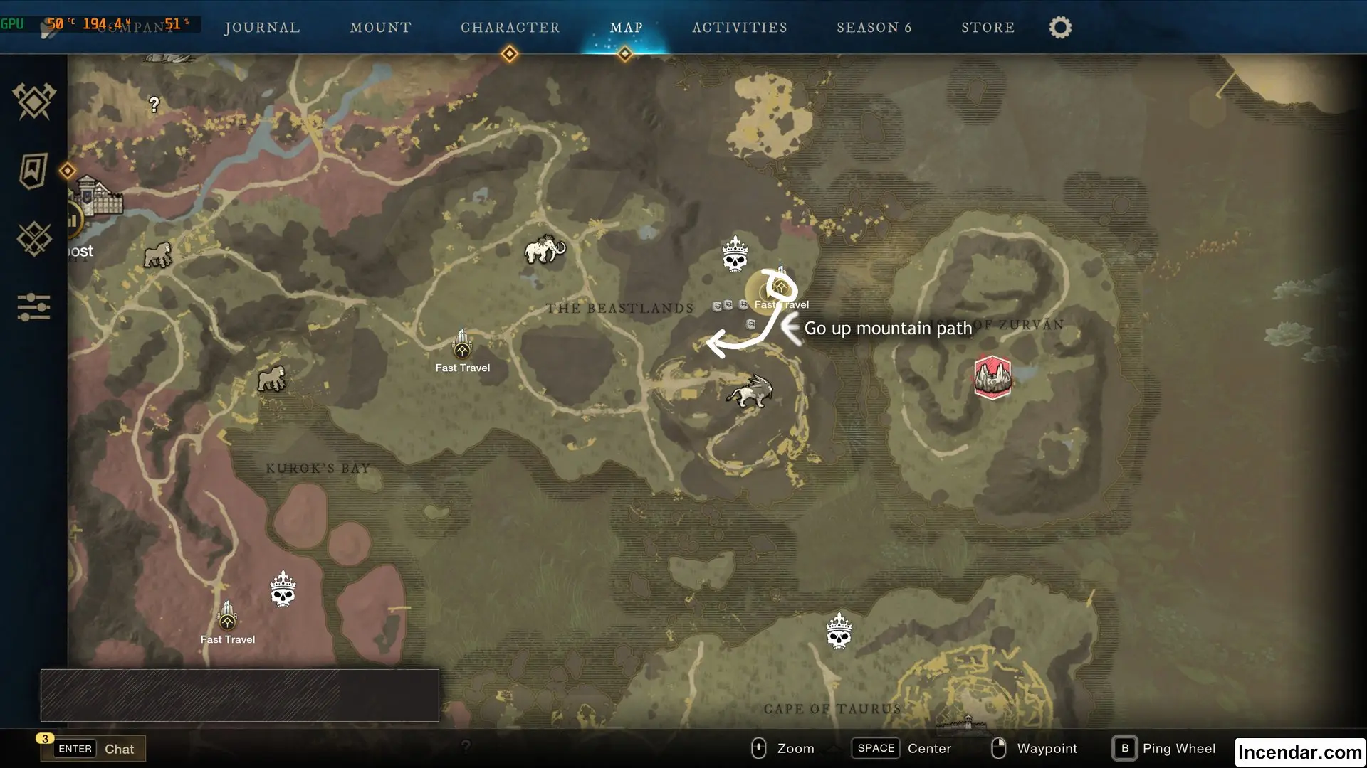  elite chest run world tour guide isle of zurvan elysian wilds ecr wt 1.webp location in New World