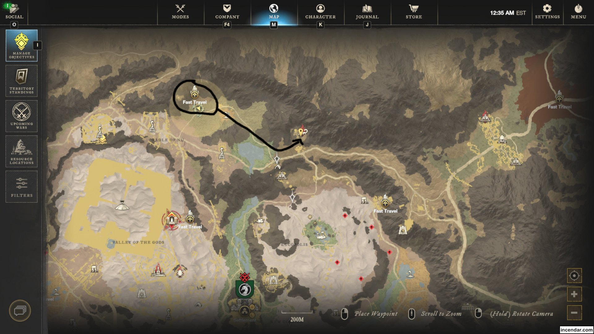  elite chest run world tour guide location scorpio 1.jpg location in New World