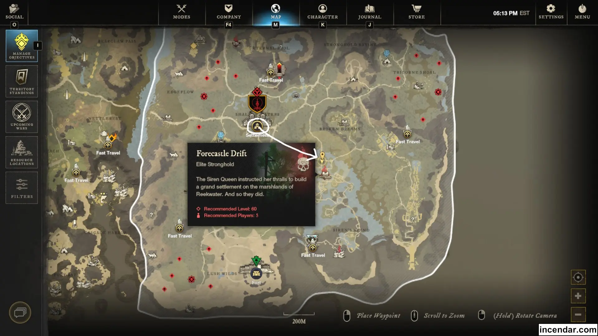  elite chest run world tour guide sirens stand forecastle drift1.webp location in New World