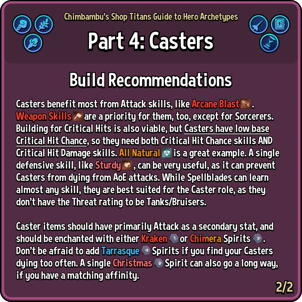 Shop Titans Game Caster Mage hero builds visual guide image 2