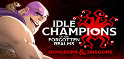 A logo image for Idle Champions video game.