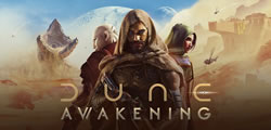 A logo image for Dune: Awakening video game.