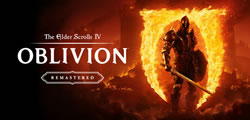 A logo image for Oblivion Remastered video game.